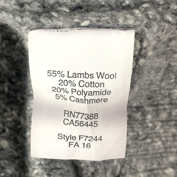 Madewell Convertible Cowl Neck To Crew Neck Lambs Wool Cashmere Blend Sweater S - Picture 10 of 11